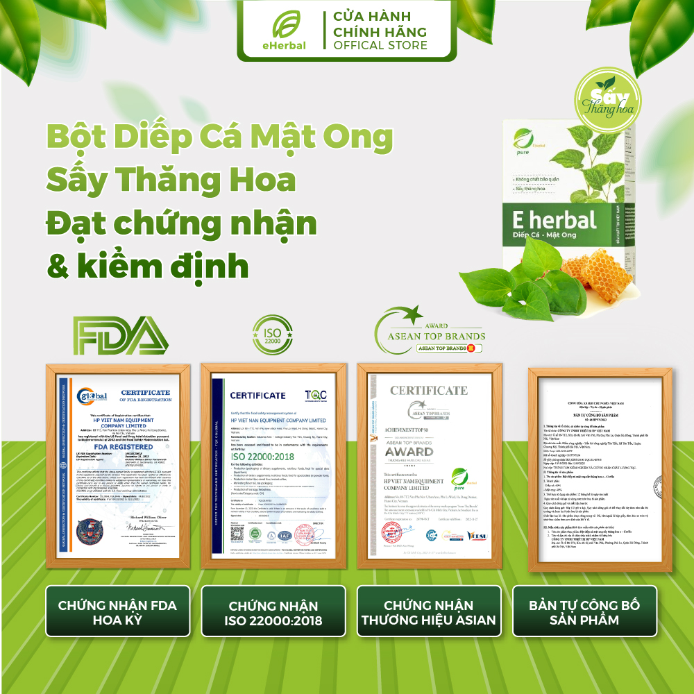 Bột Diếp cá mật ong sấy thăng hoa
