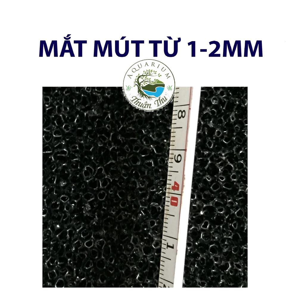 Bông lọc đen dày 50*50*5cm_Mút lọc đen sinh học cho bể cá cảnh