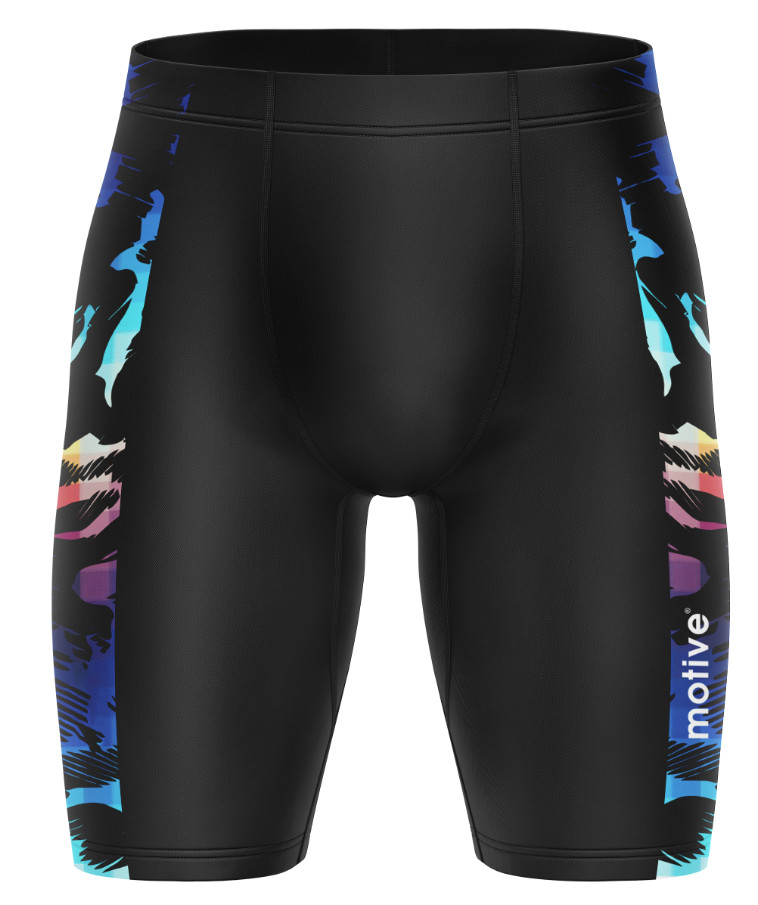 QUẦN BƠI NAM 7&quot; MOTIVE MEN SWIMSUIT - Màu Đen