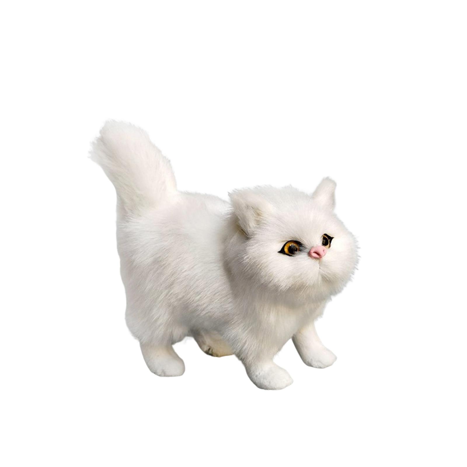 Miniature Simulation Cat Figures Birthday Gift for Dollhouse Desktop