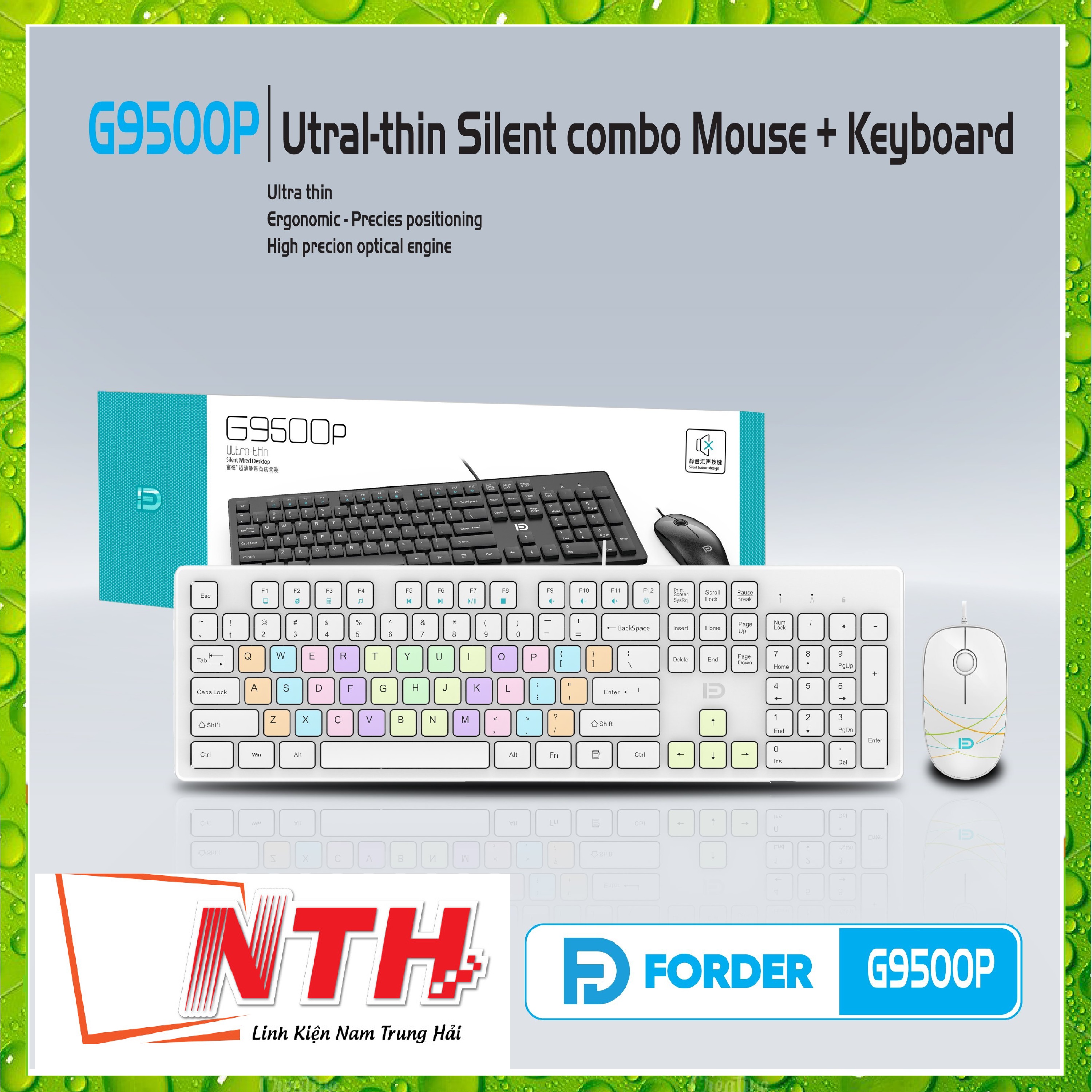 Combo USB Dây FD G9500p White-HÀNG CHÍNH HÃNG