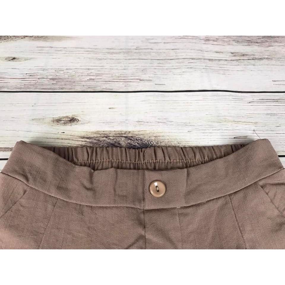Combo 02 quần đũi nữ baggy cao cấp chất vải đũi dễ mặc,mát mẻ giá tốt
