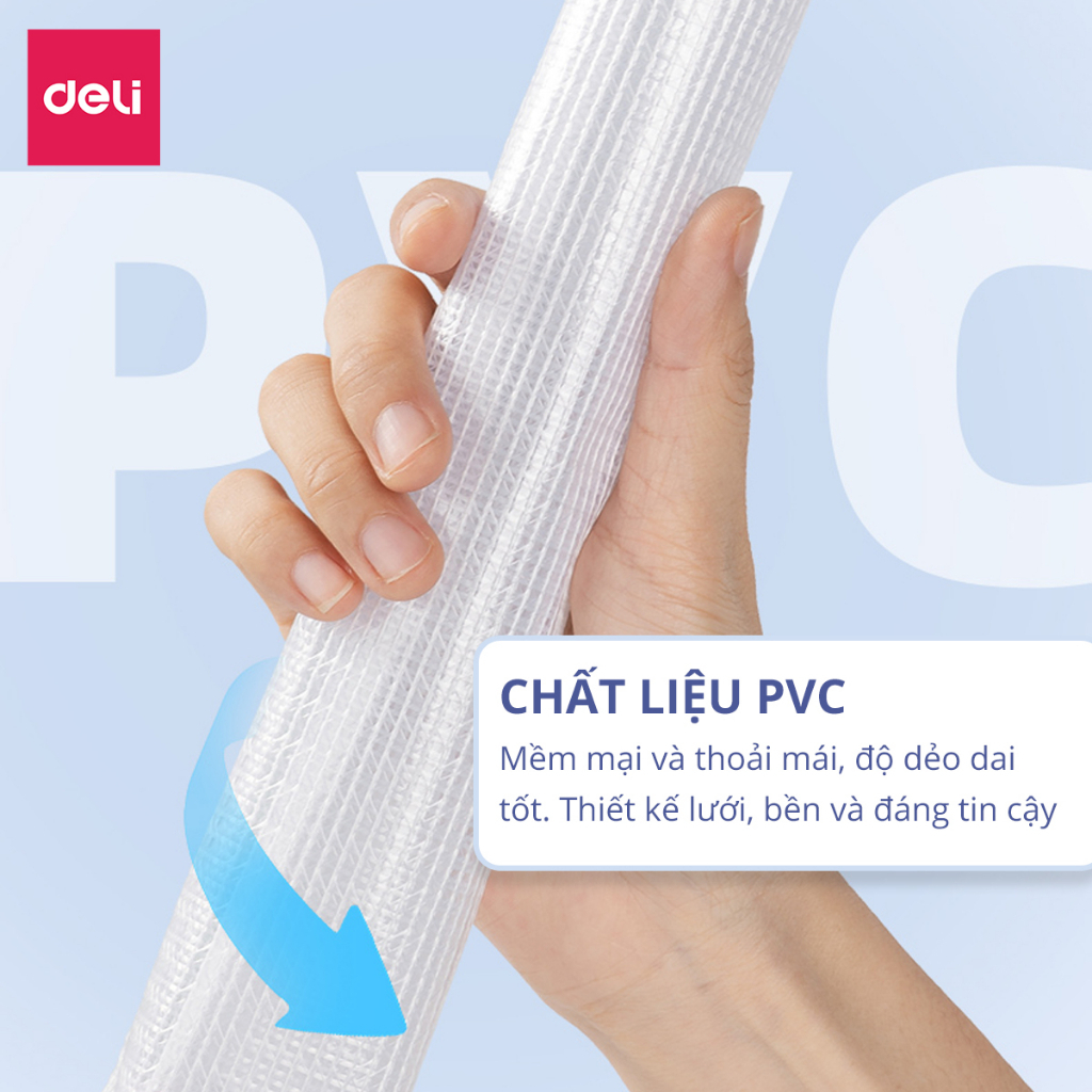 Túi Đựng Bút Bóp Viết Tam Giác Lưới Chống Nước Deli - Sức Chứa Lớn Chống Thấm Nước Túi Mỹ Phẩm Học Sinh Văn Phòng