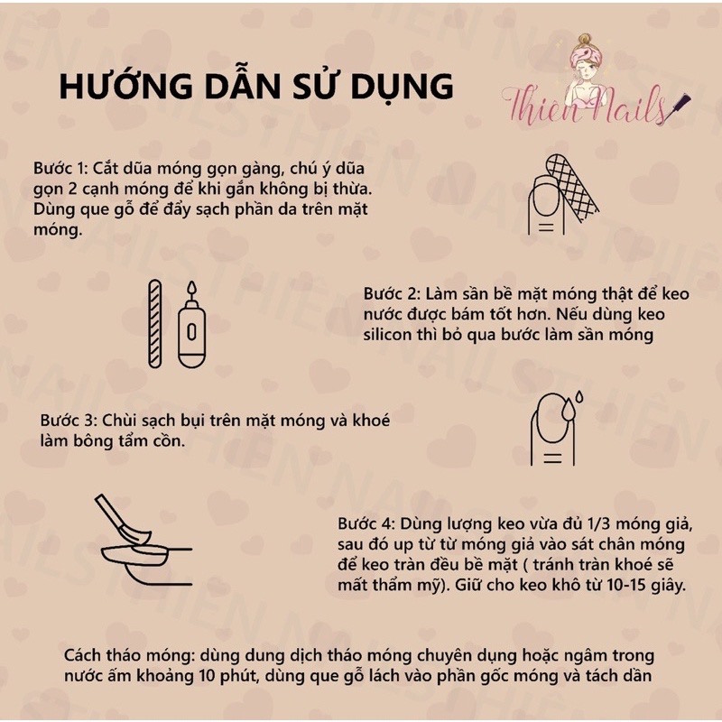 NAILBOX _MẪU NAIL THIẾT KẾ TẶNG KÈM KEO DŨA có nhận làm theo yêu cầu
