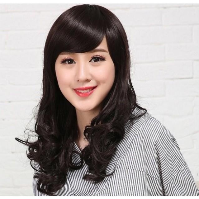 Tóc giả trung niên nữ xoăn lửng F501