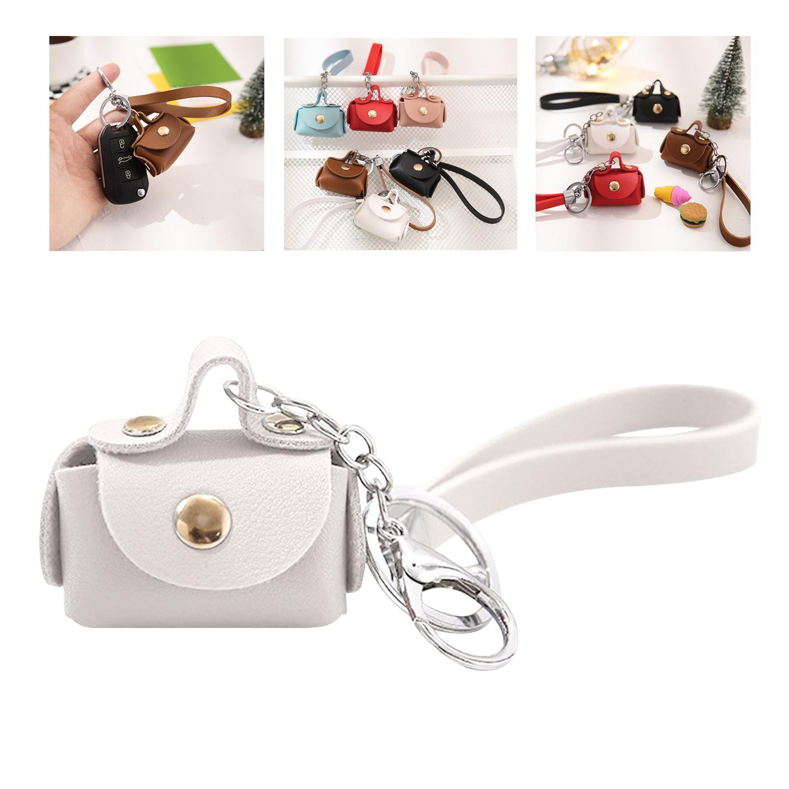 Keychain Key Holder Delicate Purse Keychain Charm for Birthday Gift Girls White