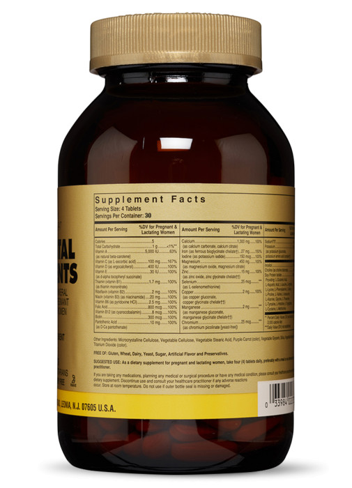NHẬP KHẨU USA CHÍNH HÃNG - VIÊN UỐNG DÀNH CHO PHỤ NỮ MANG THAI Thực phẩm bảo vệ sức khỏe PRENATAL NUTRIENTS - 120 VIÊN