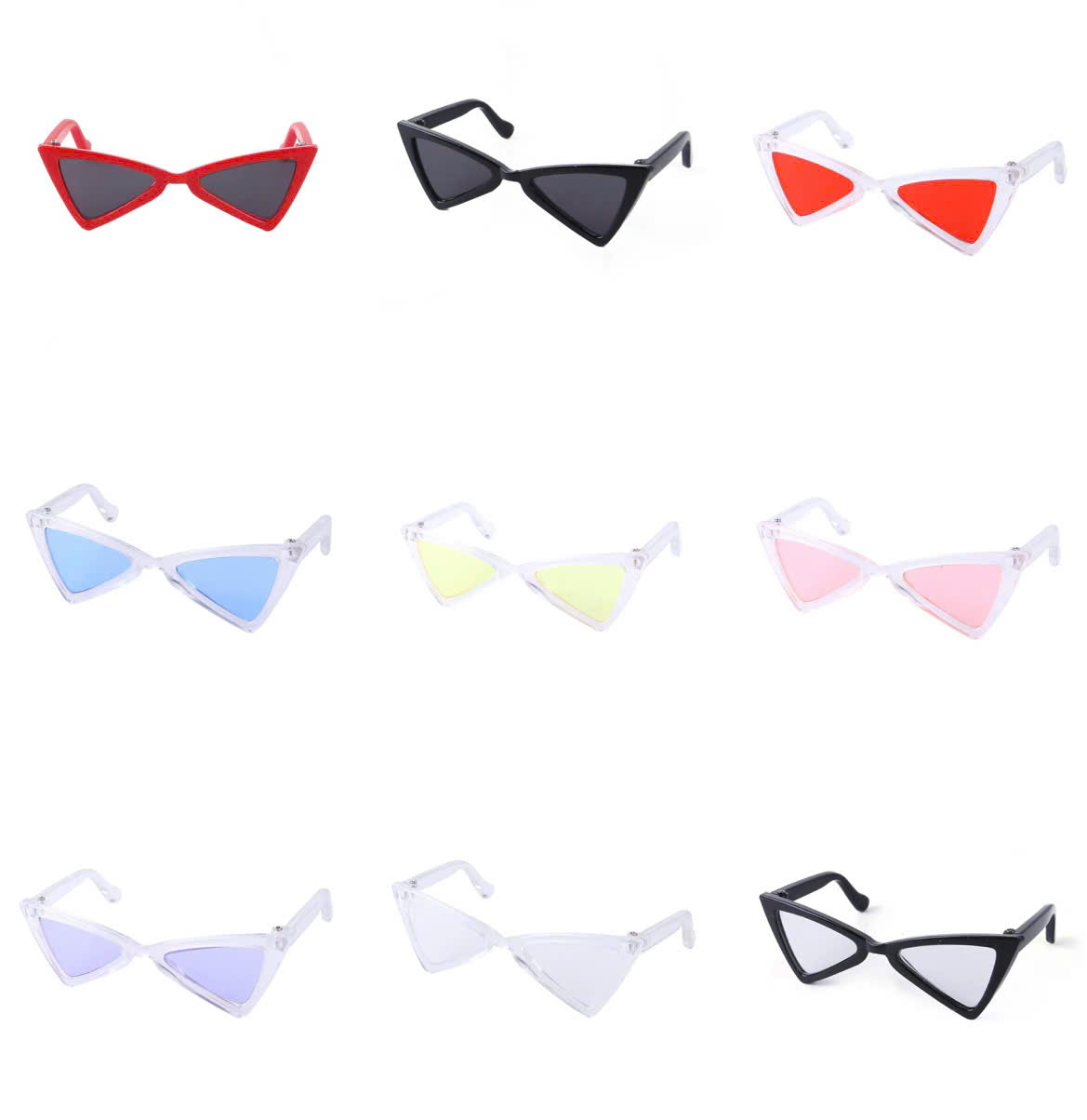 MẮT KÍNH KÍNH RÂM KÍNH MÁT NGỘ NGHĨNH TAM GIÁC SIÊU XINH SANG CHẢNH MÃ 1 CHO THÚ CƯNG CHÓ MÈO