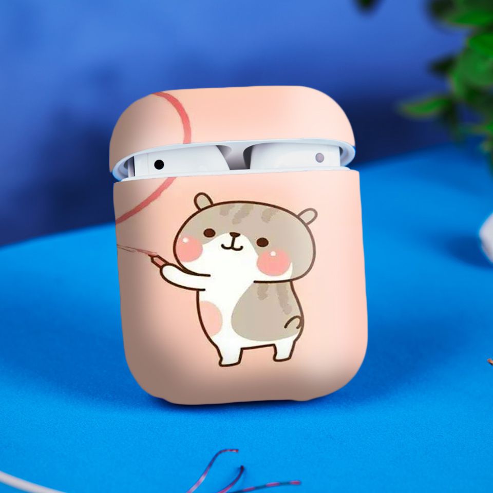 Miếng dán skin chống bẩn cho tai nghe AirPods in hình thiết kế - atk089 (bản không dây 1 và 2)