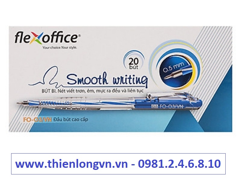 Hộp 20 cây bút bi Flexoffice; FO-03