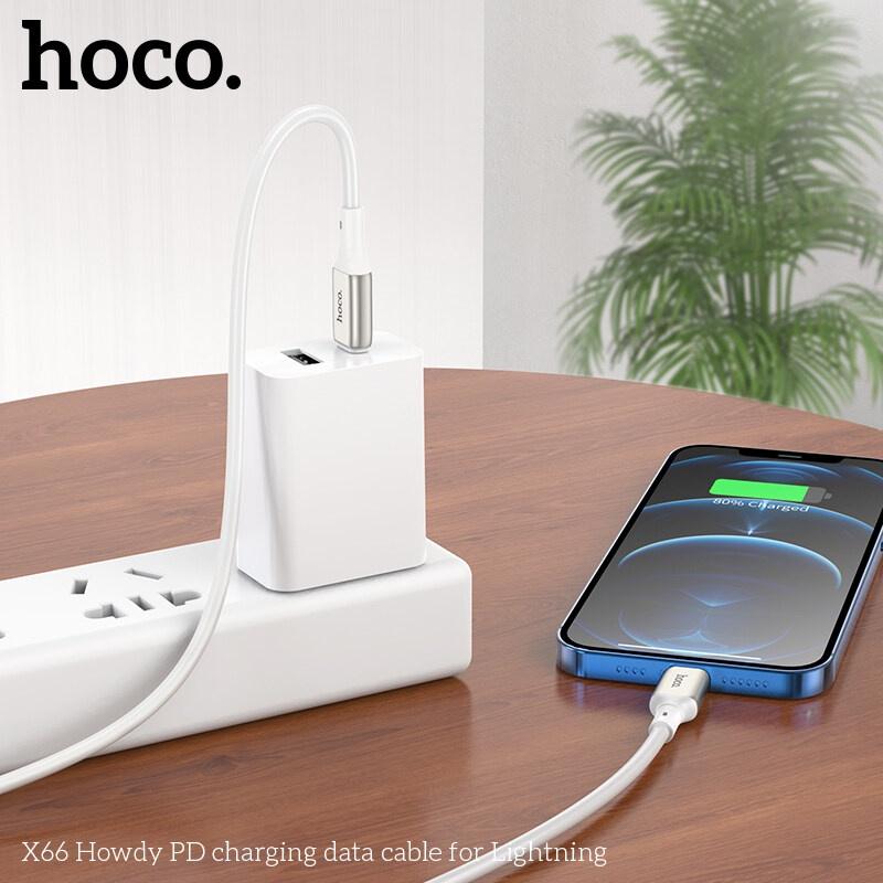 Cáp sạc nhanh Hoco X66 PD20W USB C sang cho 12 Pro 11 Pro MAX SE