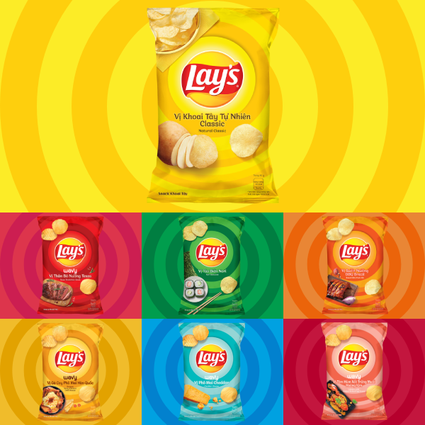 Combo 4 Lays Vị Tự Nhiên Classic 95g