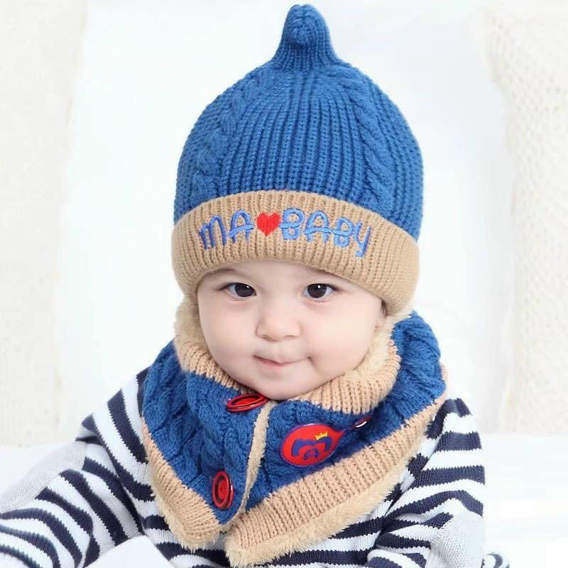 KHĂN MŨ LEN MA BABY SIÊU YÊU CHO BÉ DƯỚI 3 TUỔI