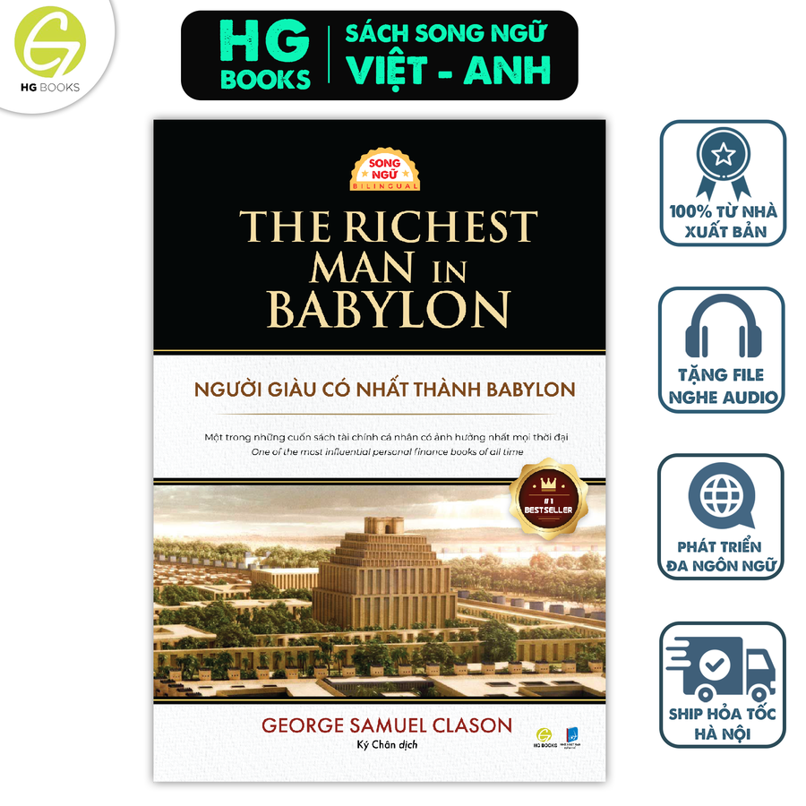 Sách Song ngữ Người Giàu Có Nhất Thành Babylon: Sách Kinh Điển Quản Lý Tài Chính Cá Nhân