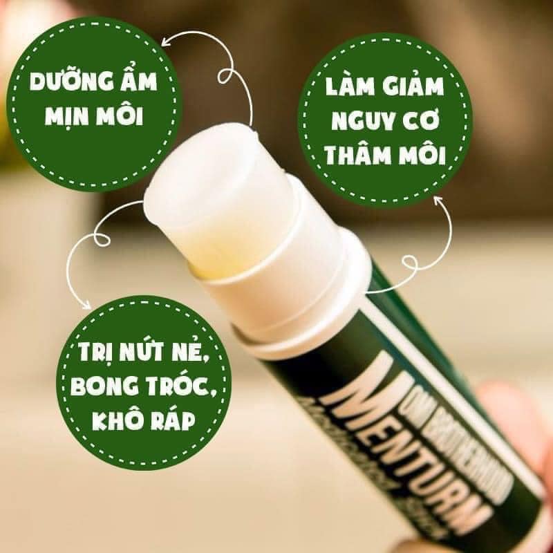 Son dưỡng ẩm bạc hà Omi Brotherhood Menturm dành cho môi khô, nứt nẻ Nhật Bản 4g