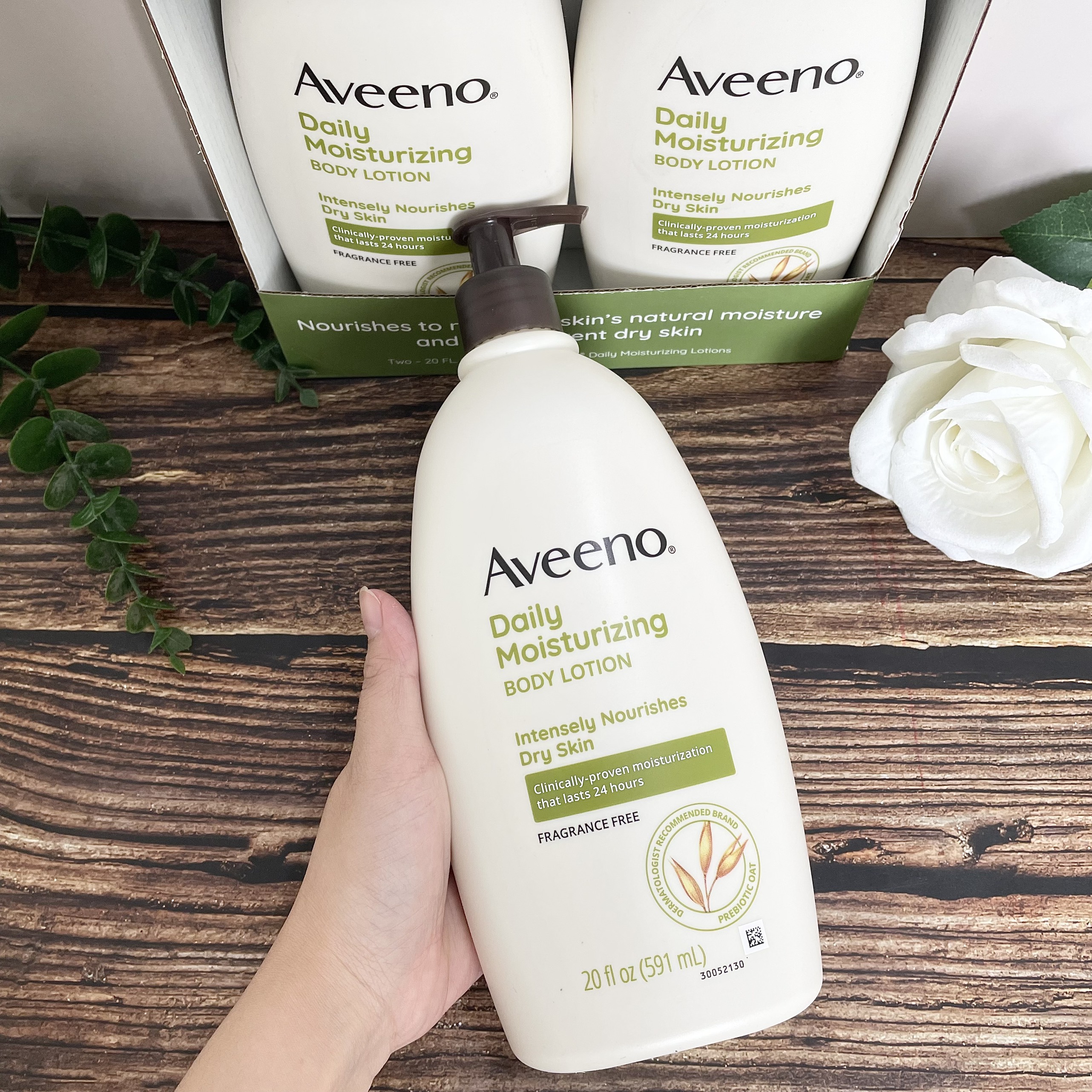 Sữa dưỡng thể Aveeno Daily Moisturizing Lotion Nourishes Dry Skin Fragrance Free 591m