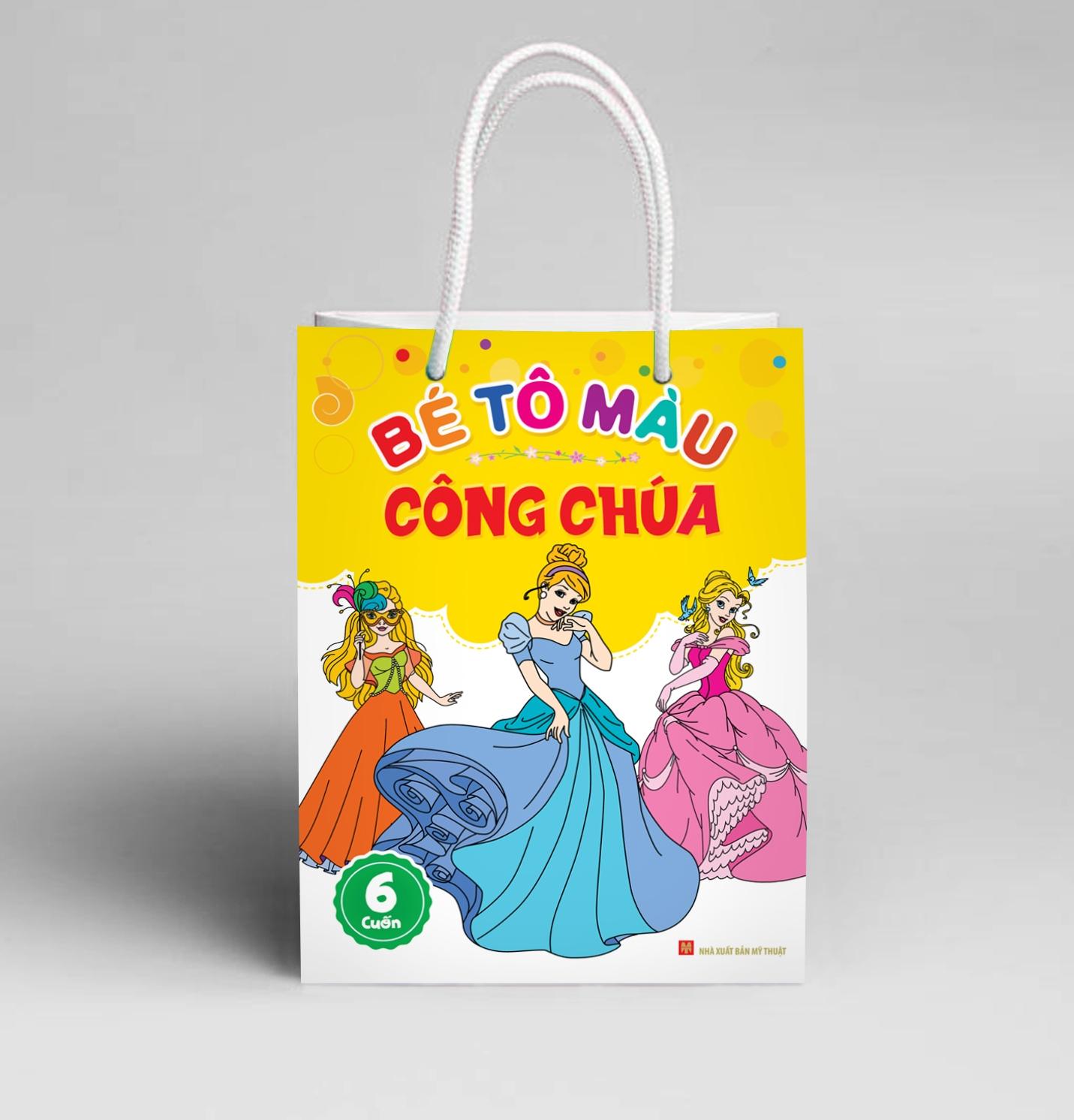 Túi Bé Tô Màu Công Chúa ( 6 Cuốn )