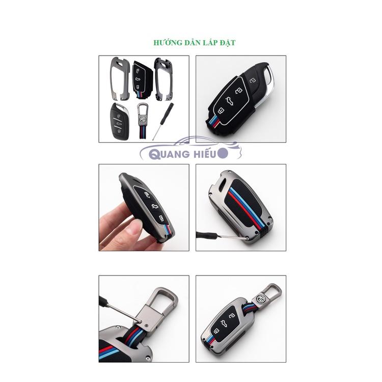 Ốp khóa kim loại cao cấp dáng thể thao xe ô tô MG-MG ZS, MG HS, MG5 2022 bảo vệ chìa khóa chịu va đập tốt - otofunmoclan