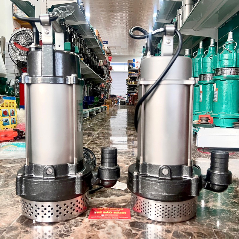 Máy bơm chìm đẩy cao 1.1Kw Thân,Nắp INOX 304 TAIFU QFD6-25-1.1 và QSD6-25-1.1 - Bảo hành 1 năm
