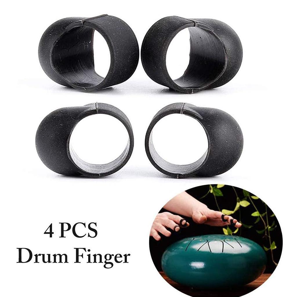 4pcs Steel Tongue Drum Handpan Drum Finger Sleeves Picks Cover