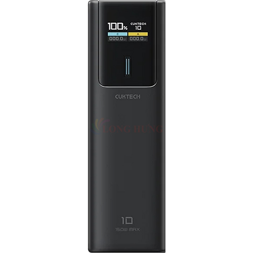 Sạc dự phòng Cuktech 10 Power Bank 1USB 1Type-C 150W 10000mAh PB100P - Hàng chính hãng