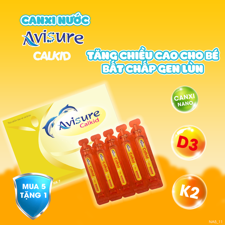 Avisure Calkid Canxi hữu cơ cho bé cao lớn vượt trội