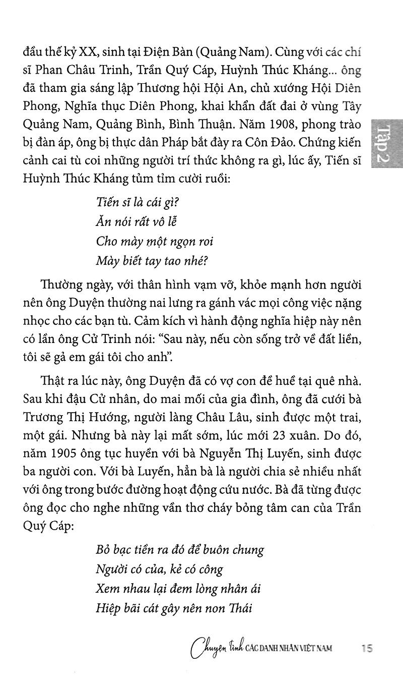 Chuyện Tình Các Danh Nhân Việt Nam (Tập 2)