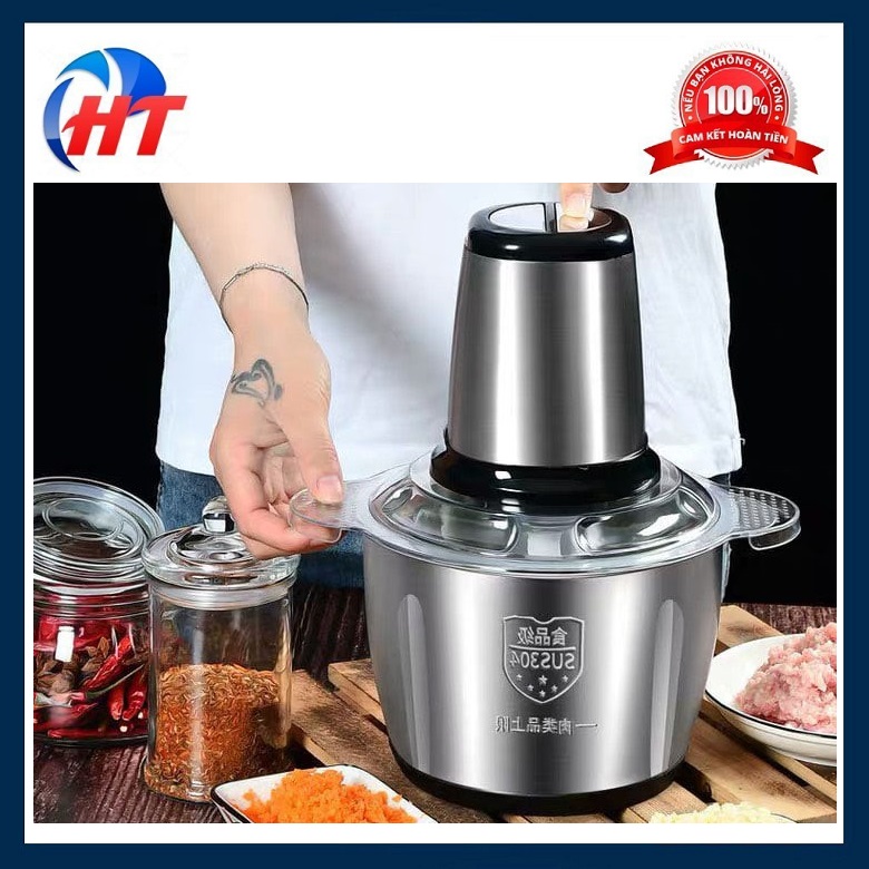 MÁY XAY THỊT ĐA NĂNG CỐI INOX DUNG TÍCH 2 LÍT - 250W - HT