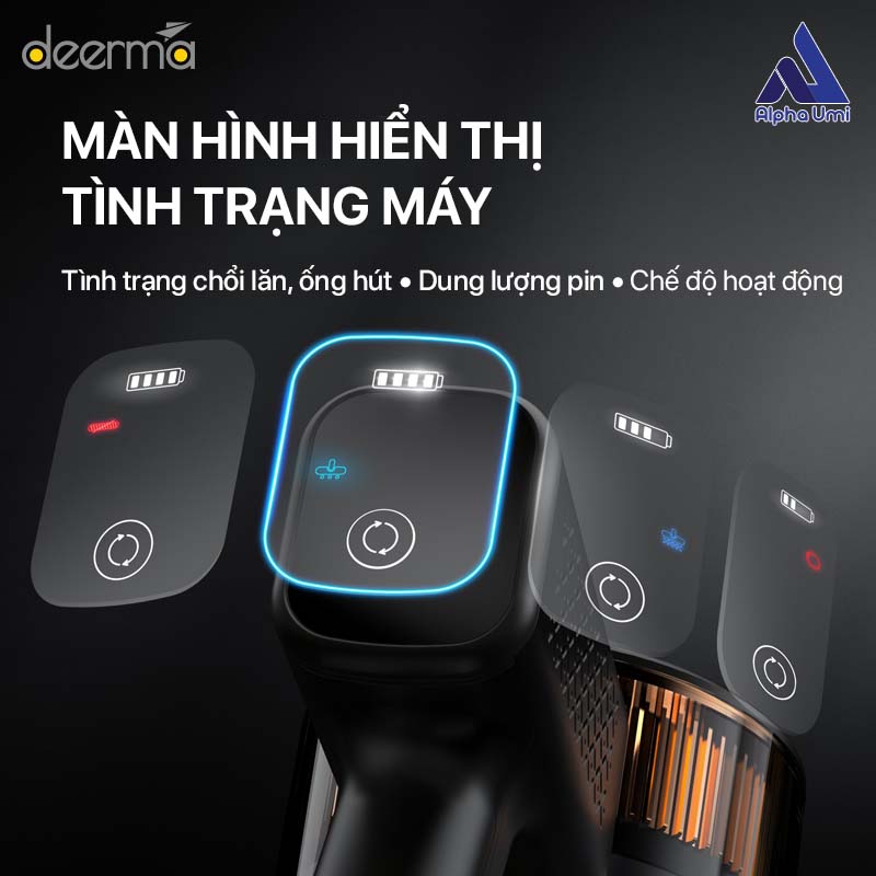 Máy Hút Bụi Cầm Tay Không Dây Cao Cấp Deerma VC80 - Hàng Nhập Khẩu