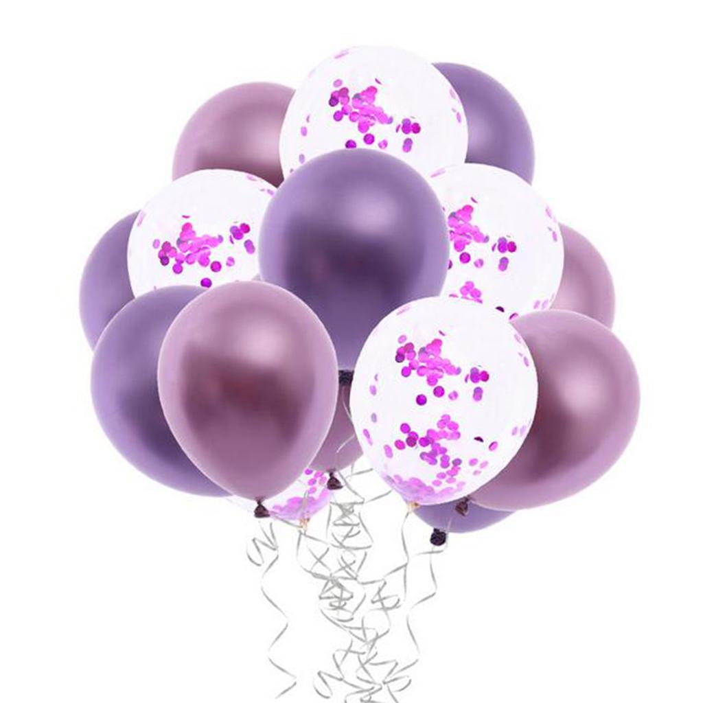 15pcs 12 inch Confetti Balloon Latex Balloon Wedding Party Birthday Decor A