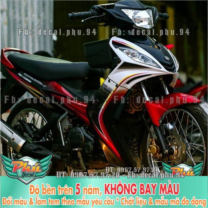 Tem rời EX 2006-2010 Spark đen trắng đỏ  -1