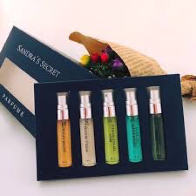 Set 5 chai nước hoa nam SANDRA SECRET FULL 5ml*5