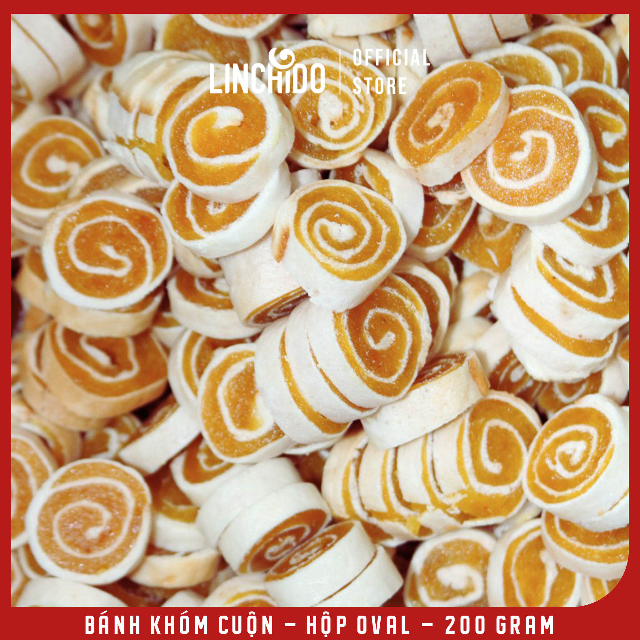 Bánh Khóm Cuộn - Đặc Sản Đồng Tháp - Túi Zip 80 Gram