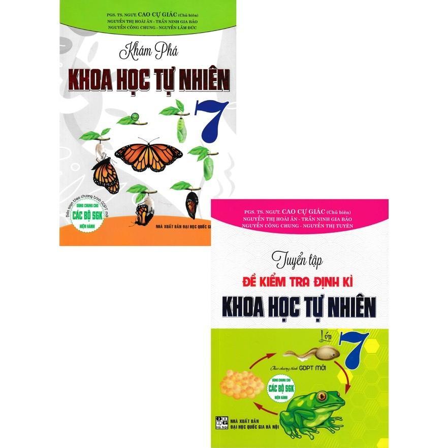 Sách - Khám Phá Khoa Học Tự Nhiên Lớp 7 + Tuyển Tập Đề Kiểm Tra Định Kì Khoa Học Tự Nhiên Lớp 7 - Hồng Ân