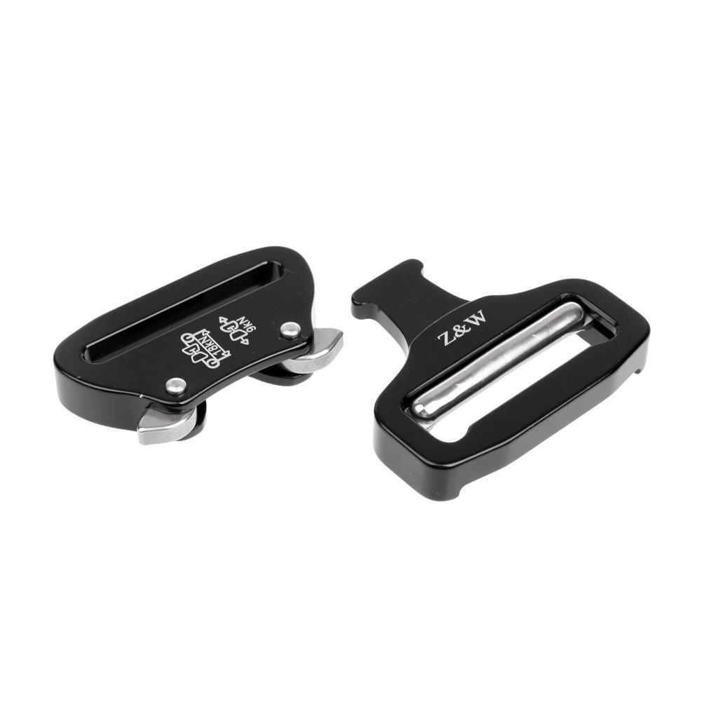 Outdoor Hunting Quick Release Belt Buckle for 1.75'' Belt Webbing Black