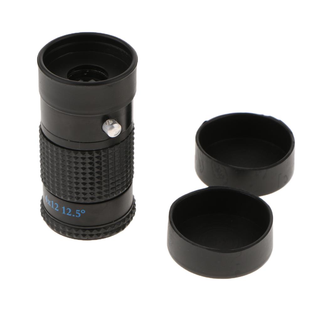 Mini 4x12 Extra Short Focus Optics  Monocular Typoscope Microscope Kit