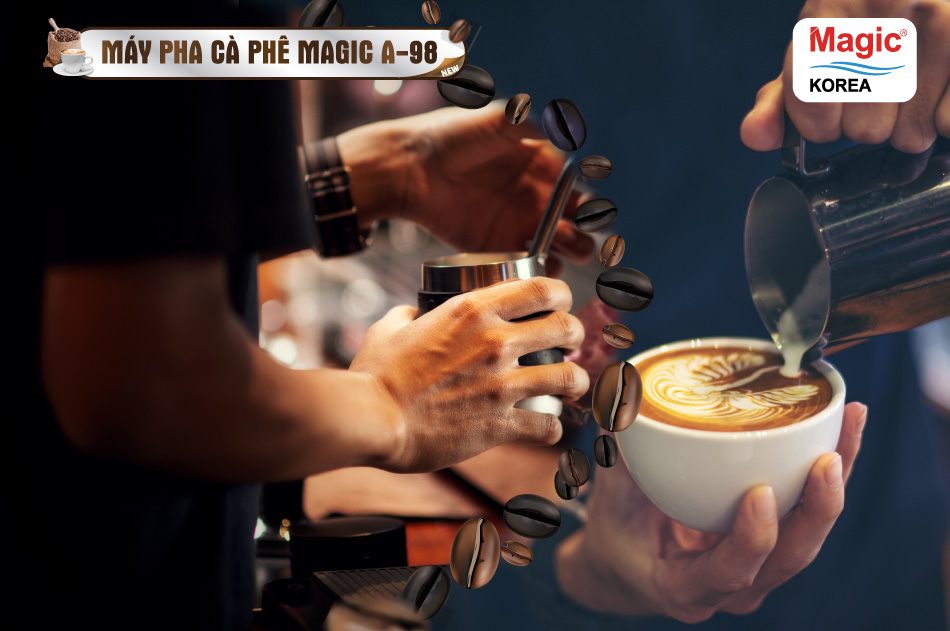 Máy Pha Cà Phê Tại Nhà Magic Korea A98 Espresso Coffee Maker - Hàng chính hãng