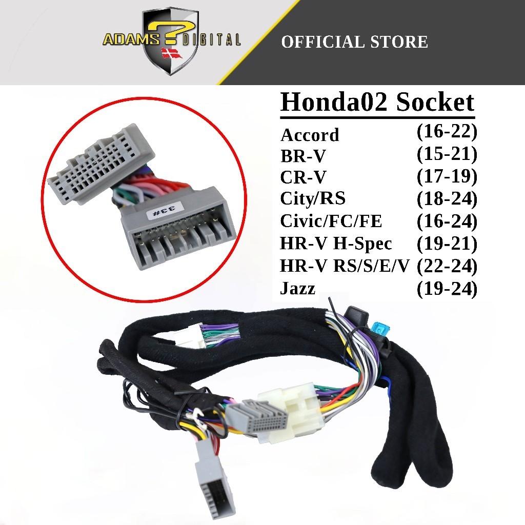 DÂY CẮM AMPLY/DSP, KẾT NỐI ĐẦU NGUYÊN BẢN CHO XE Ô TÔ HONDA ACCORD, ODYSSEY, CIVIC, CRV, FIT, CHUẨN PLUG AND PLAY