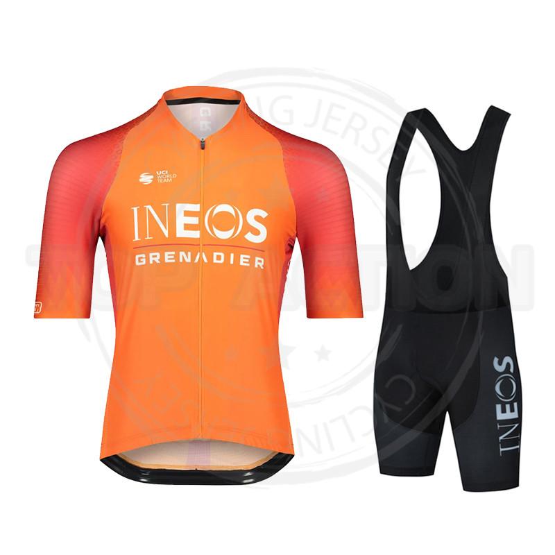 Ineos Grenadier mới Đi Xe Đạp Bộ Mùa Hè Bộ Quần Áo Đạp Xe Jersey MTB Đồng Nhất Xe Đạp Quần Áo Đi Xe Đạp Quần Áo Xe Đạp áo sơ mi ropa ciclismo Color: 8 Size: XS