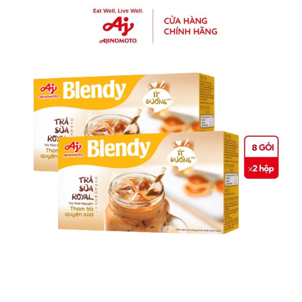 Combo 2 Hộp Trà sữa Royal Blendy® 144g/Hộp