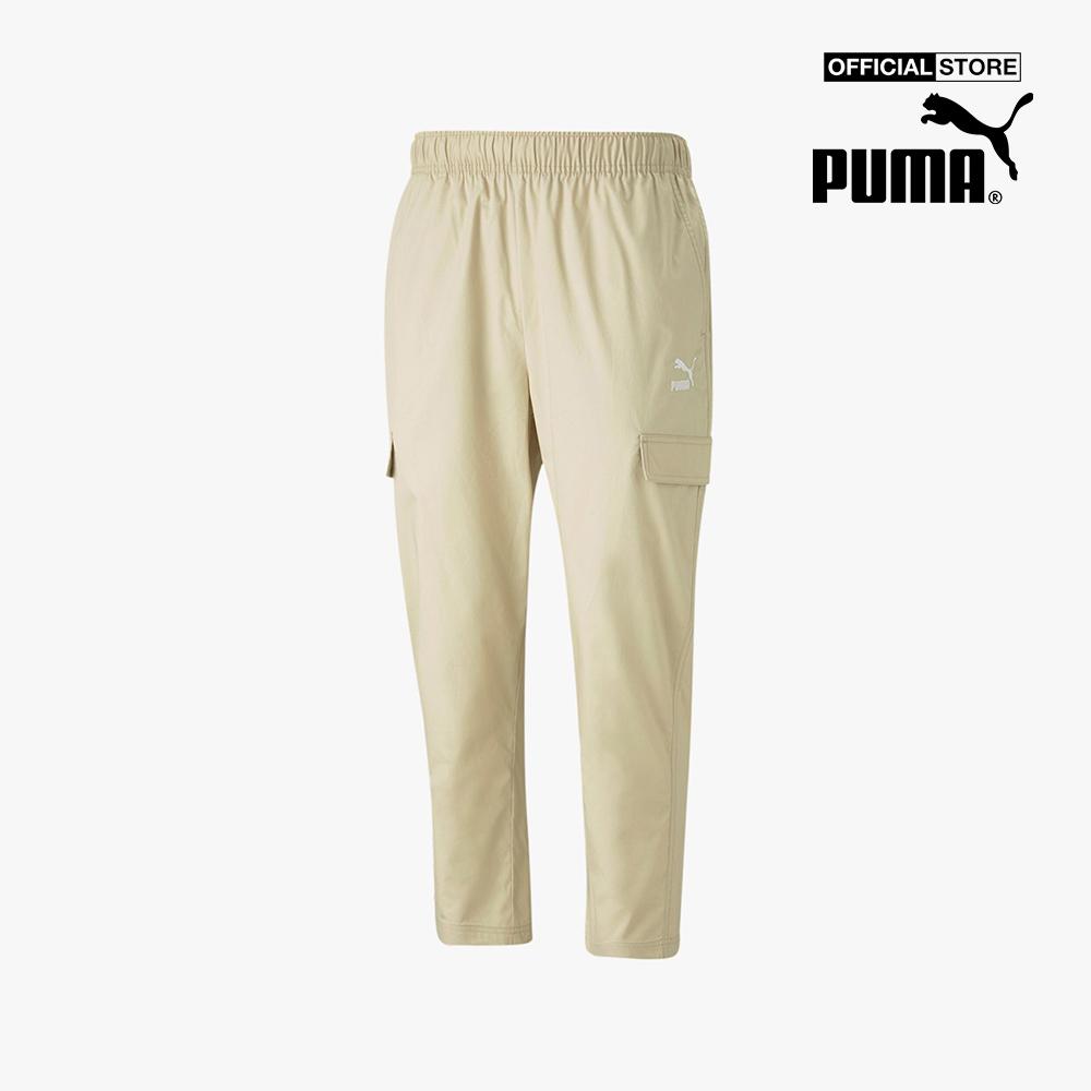 PUMA - Quần dài tập luyện nam lưng thun túi hộp Classics Woven 535605