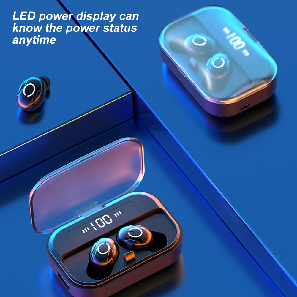 Tai nghe Bluetooth 5.0 T11 TWS không dây không thấm nước có màn hình LED Mic
