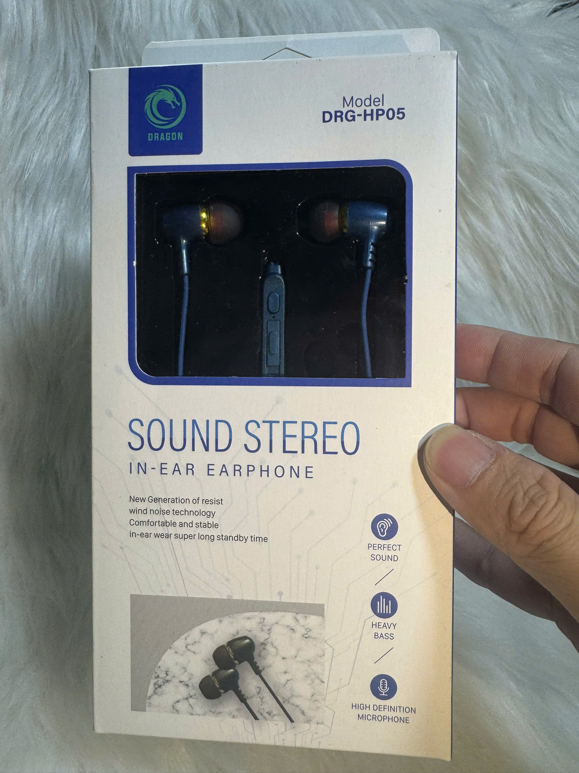 Tai nghe Dragon DRG-HP05, cổng tai nghe jack 3.5mm thông dụng - Hàng nhập khẩu