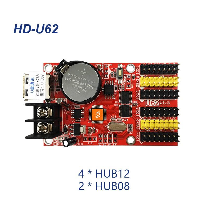 CARD HD U62 - Mạch USB điều khiển LED ma trận 1 màu , 3 màu