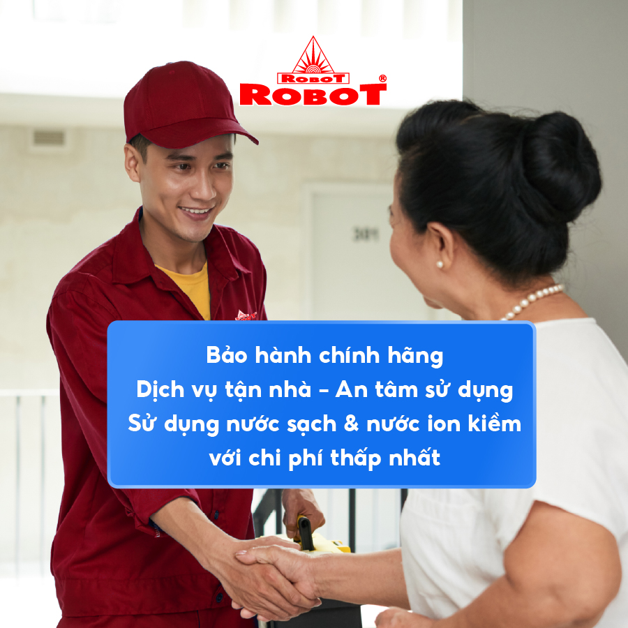 Máy Lọc Nước RO Hydrogen Kiềm Chức Năng Nóng Thông Minh Lạnh ROBOT HydroElite-9 - Hàng Chính Hãng