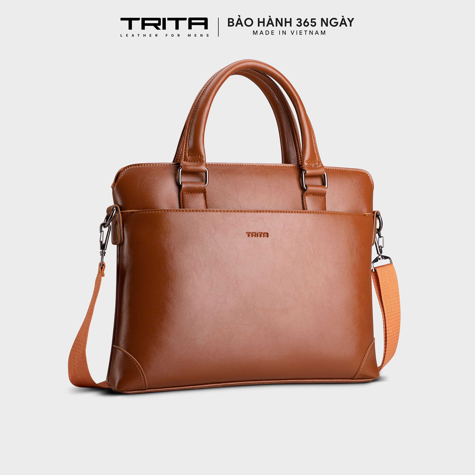Cặp công sở Trita ( Thời trang nam phong cách đựng vừa laptop 14 inch - Cặp da TCA16 )