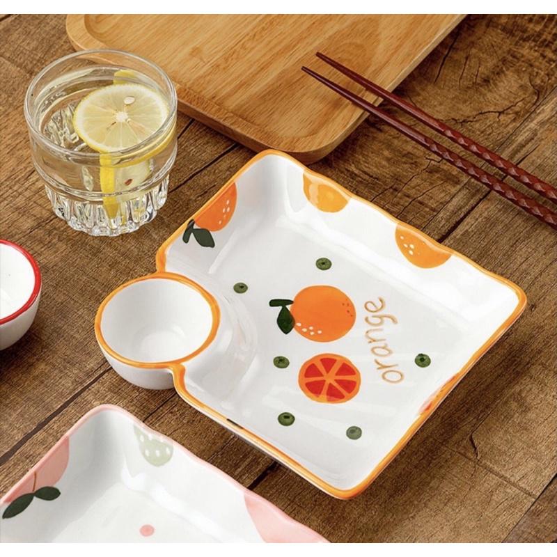 ĐĨA VUÔNG NGĂN CHẤM️ĐĨA SỨ