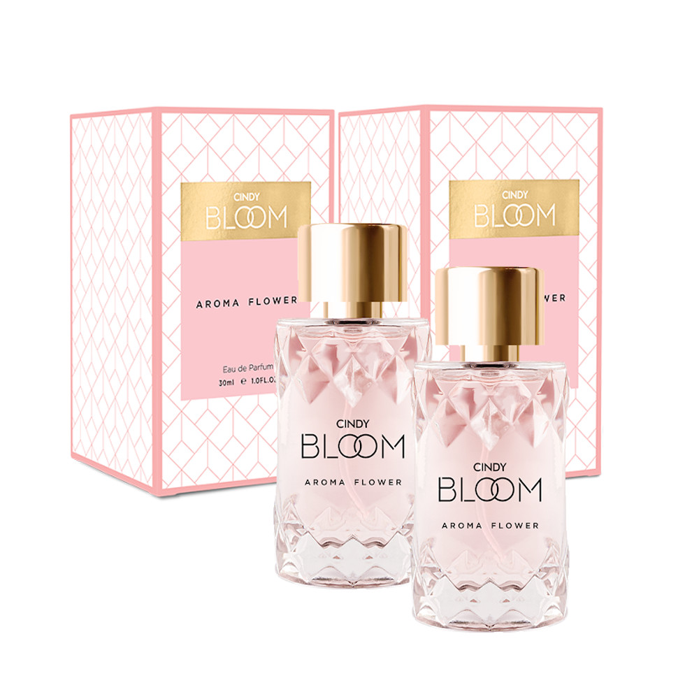 Bộ 2 Chai Nước hoa Cindy Bloom Aroma Flower 30ml/Chai + Tặng 1 Mặt Nạ 3D Food Aholic Korea