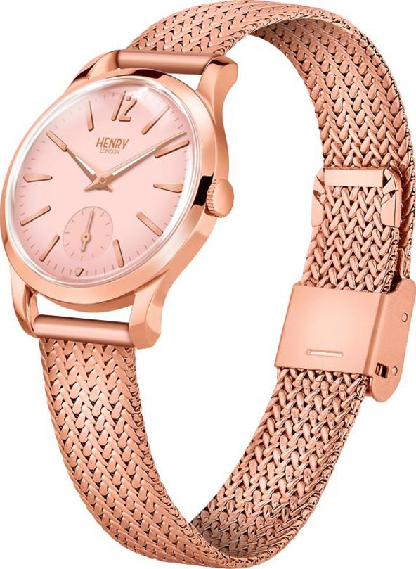Đồng Hồ Nữ Dây Thép Không Gỉ Henry London HL30-UM-0164 Shoreditch (30mm) + Dịch Vụ Khắc Tên