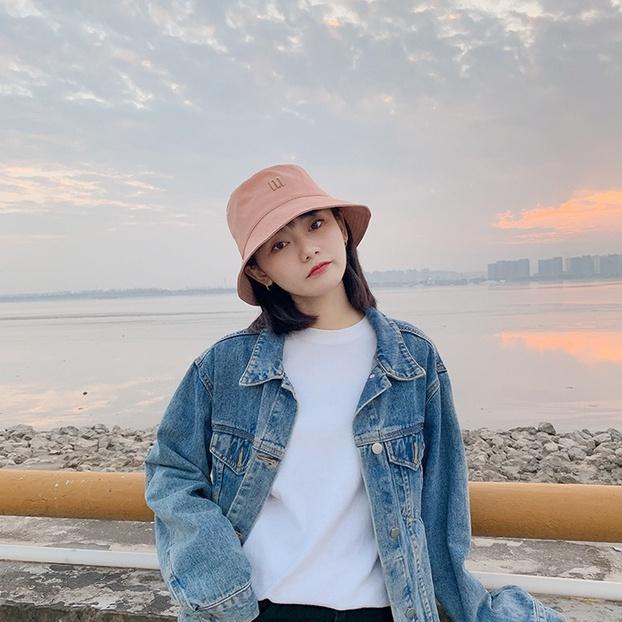 Mũ bucket ulzzang chữ M dày dặn form chuẩn